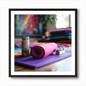 Yoga Mats Art Print