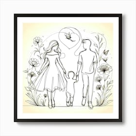 Creative Love And Relationship Illustration 102 Art Print