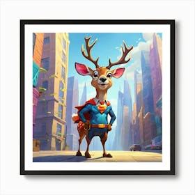 Super Deer 3 Art Print