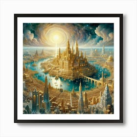 City In The Sky Art Print