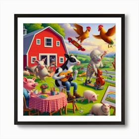 Farm Animals 5 Art Print