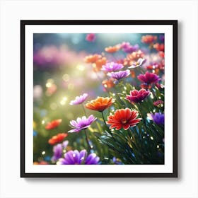 Flowers In The Garden 5 Art Print