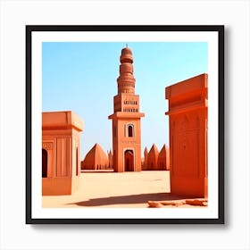 Sand Castles In The Desert Art Print