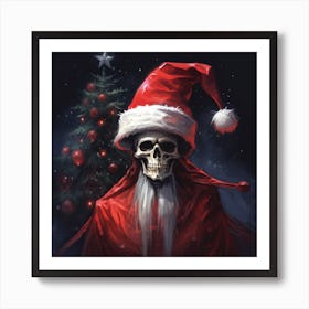 Merry Christmas! Christmas skeleton 18 Art Print