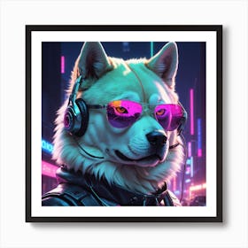 Samurai Dog Art Print