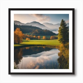 Autumn Landscape - Autumn Stock Videos & Royalty-Free Footage 1 Art Print