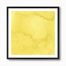 Yellow Watercolor Texture Art Print