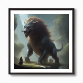 Lion Of The Forest Art Print