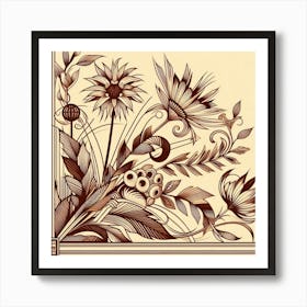 Floral Design Art Print