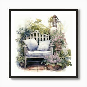 Garden Chair 1 Art Print