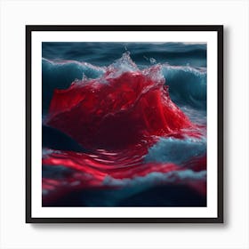 Red Ocean Art Print