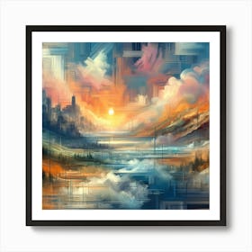 Abstract Horizons 43 Art Print