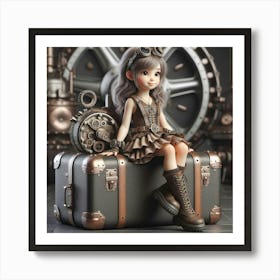 Steampunk Girl 28 Art Print