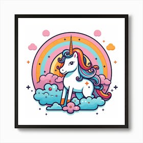 Unicorn In The Sky Poster