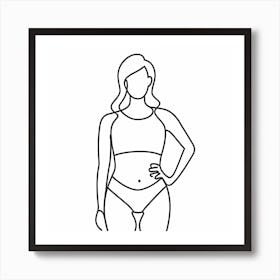 Woman In A Bikini 2 Art Print