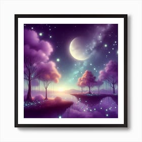 Night Sky With Stars Art Print