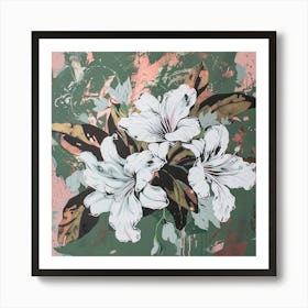 White Lilies Art Print