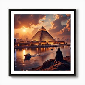 Egypt At Sunset 5 Art Print