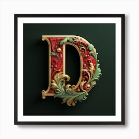 Letter D 1 Art Print