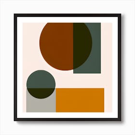 Circled And Squared Art Print