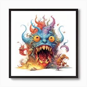 Monster Monster Monster Monster Monster Monster Monster Monster Monster 2 Art Print