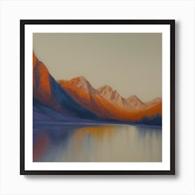 Sunrise Over Lake Art Print