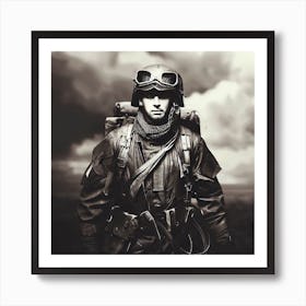 WWii Soldier Art Print