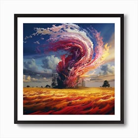 Milky Storm Art Print