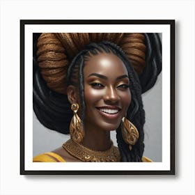 African Beauty Art Print