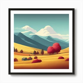 Landscape - Landscape Stock Videos & Royalty-Free Footage Art Print