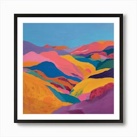 Abstract Travel Collection Kazakhstan 1 Art Print