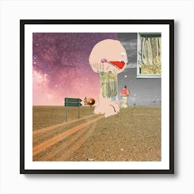 Magic Mushroom Dreamland Art Print