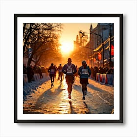 Marathon Full Ice  Art Print