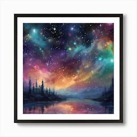 Galaxy In The Sky Art Print