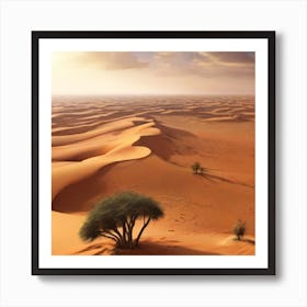 Desert Landscape - Desert Stock Videos & Royalty-Free Footage 1 Art Print