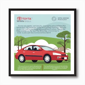 Toyota Eco Car Art Print