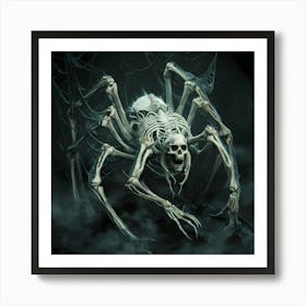 Skeleton Spider Poster