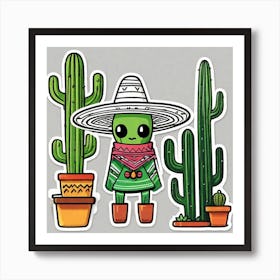 Mexican Cactus 18 Art Print