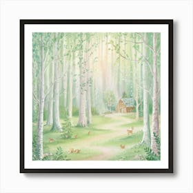 Birch Forest 11 Art Print