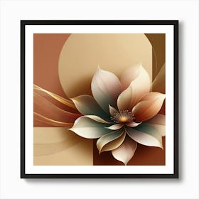 Abstract Flower 23 Art Print