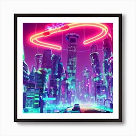 sci-fi sign, cyberpunk, vaporwave, vaporwave art, Arizona drink, sign Art Print