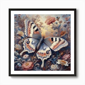 Butterfly In The Garden 1 Art Print