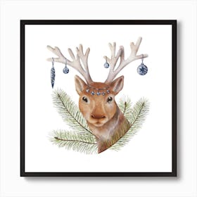 Deer Head Poster