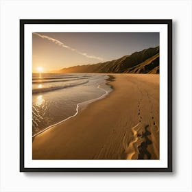 Sunset On The Beach 3 Art Print