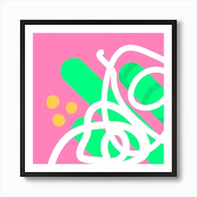 Bold Colourful Abstract Art Print Art Print