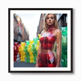 THE GUMMY BEARS TAKE OVER BRICK LANE 1 Art Print