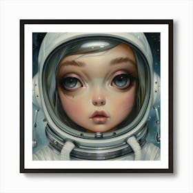 Space Girl 2 Art Print