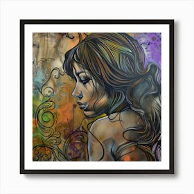 Butterfly Girl Art Print