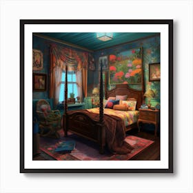 Fairytale Bedroom Art Print