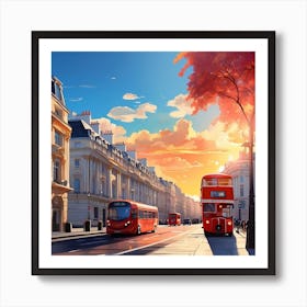 London Cityscape 2 Art Print